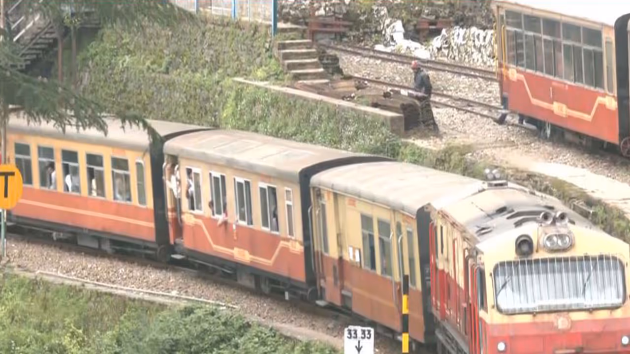Visual of Kalka Shimla train (Photo/ANI) Visual of Kalka Shimla train (Photo/ANI)