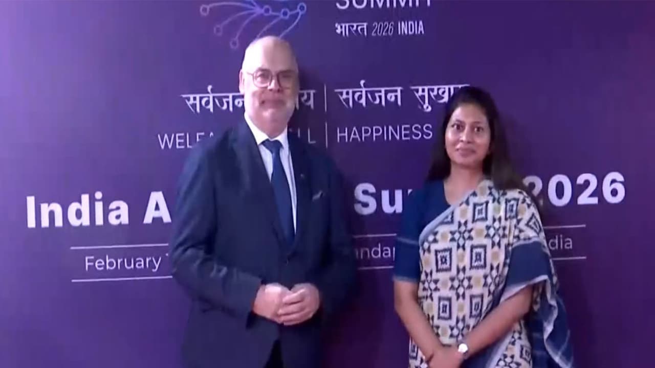 Estonian President Alar Karis with Union MoS for Youth Affairs and Sports, Raksha Khadse (Photo/ANI) Estonian President Alar Karis with Union MoS for Youth Affairs and Sports, Raksha Khadse (Photo/ANI)