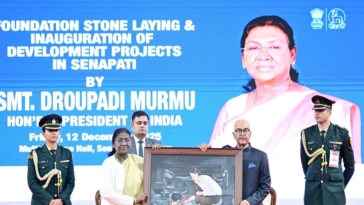President Murmu inaugurates development projects in Manipur (Photo/PIB) President Murmu inaugurates development projects in Manipur (Photo/PIB)