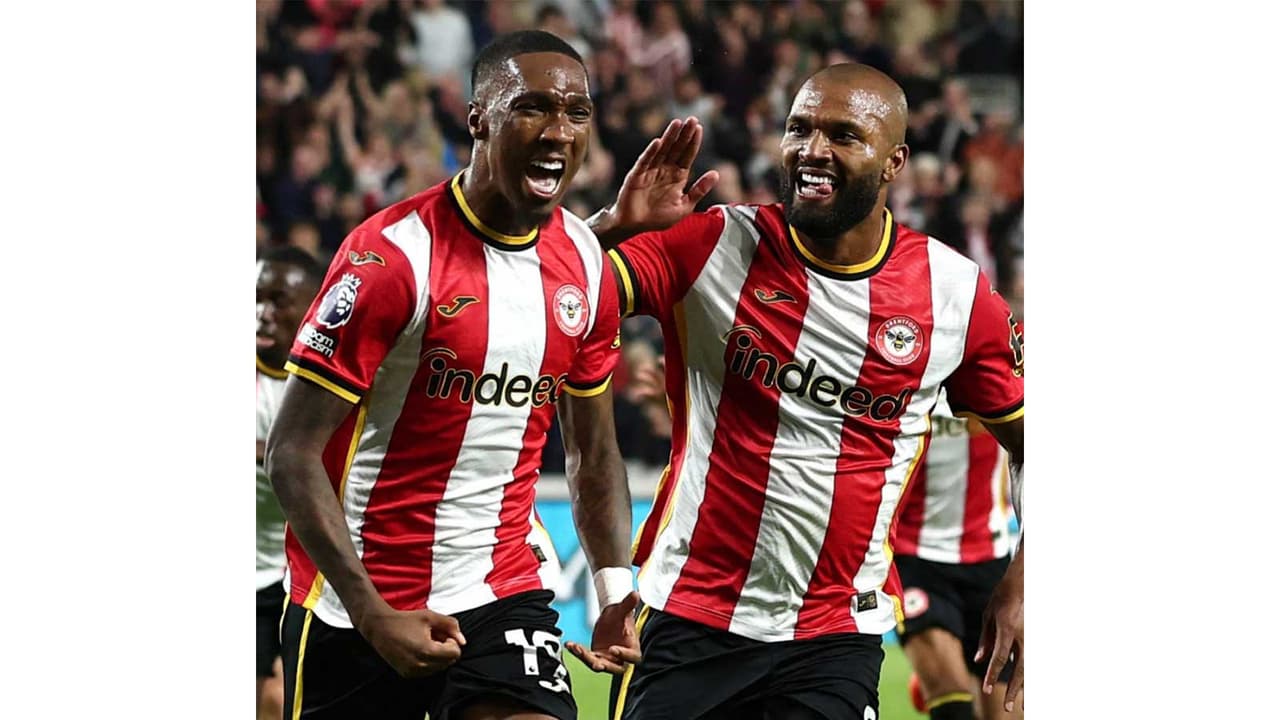 Brentford players celebrate. (Photo: @premierleague X) Brentford players celebrate. (Photo: @premierleague X)