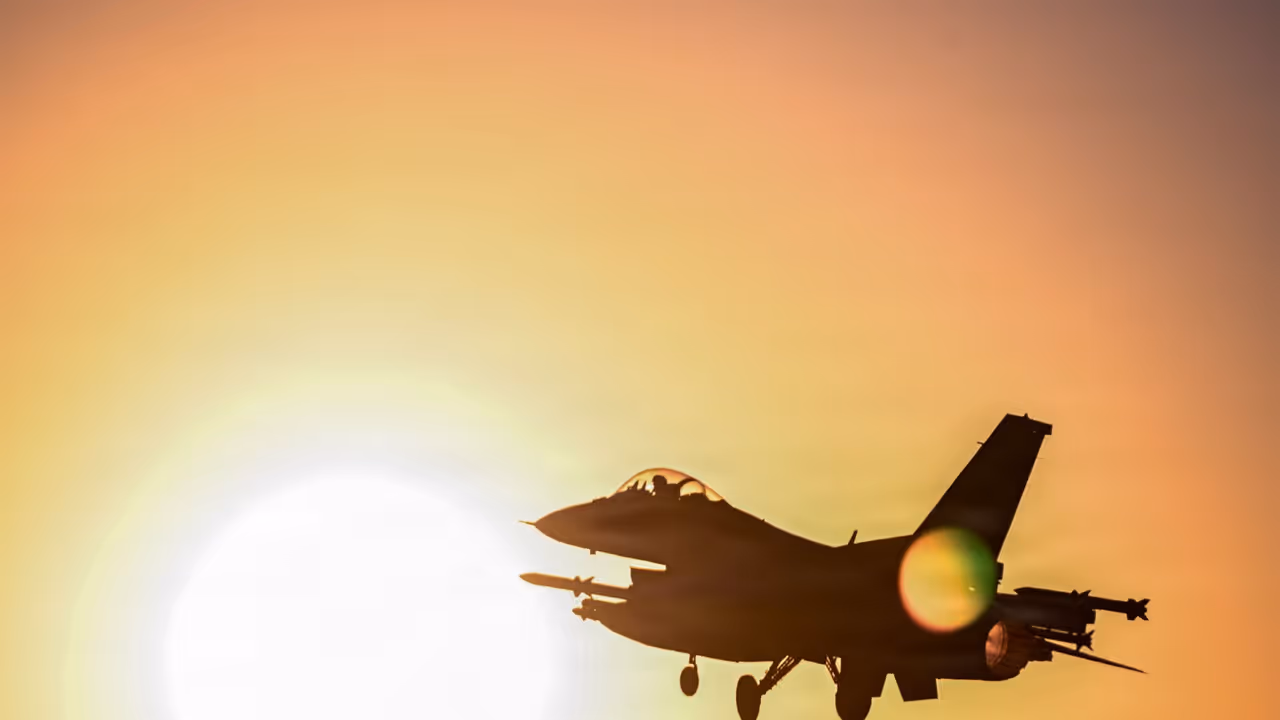 A US Air Force F 16 fighter jet takes off from a base in West Asia (Photo/X@CENTCOM) A US Air Force F 16 fighter jet takes off from a base in West Asia (Photo/X@CENTCOM)