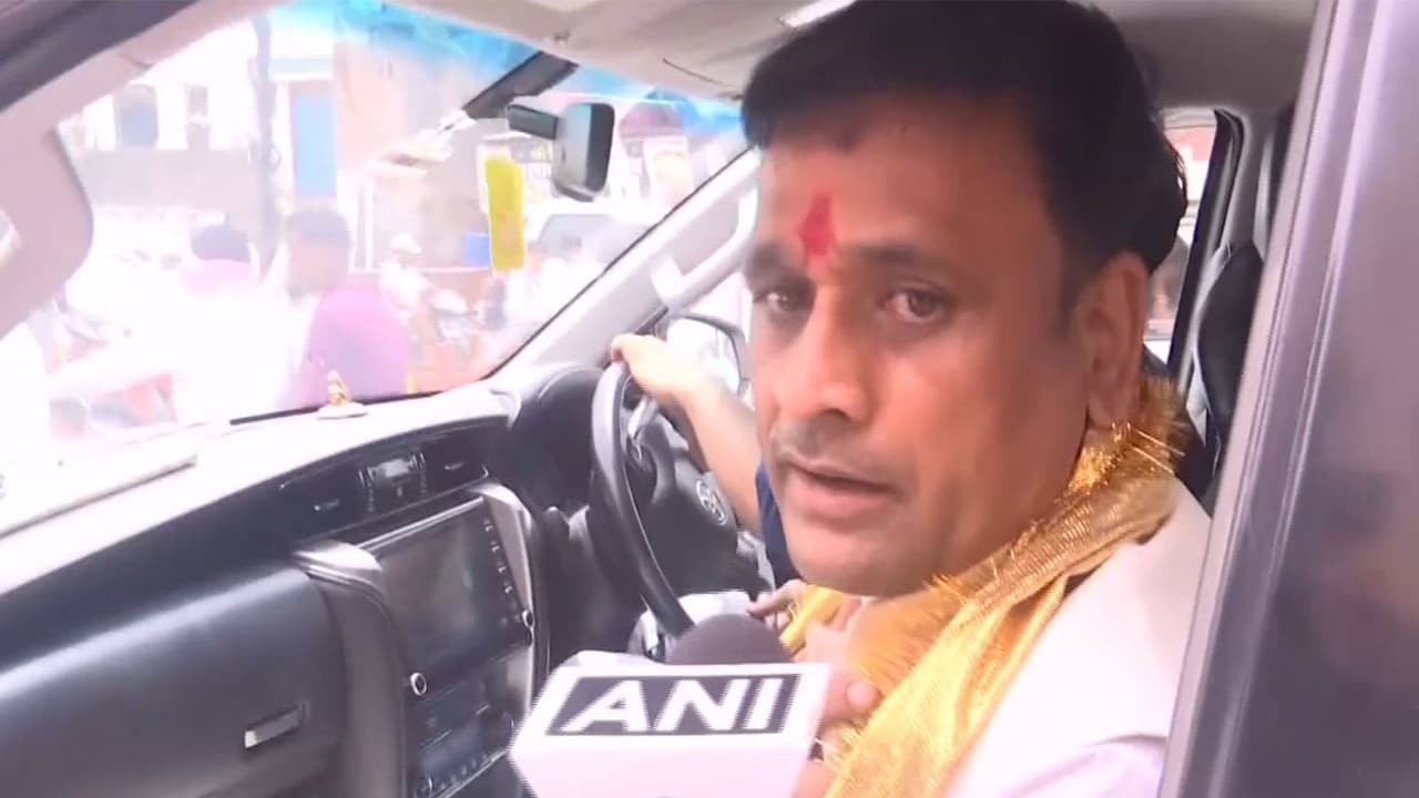BJP candidate for the Datia Assembly by election, Ashutosh Tiwari (Photo/ANI) BJP candidate for the Datia Assembly by election, Ashutosh Tiwari (Photo/ANI)
