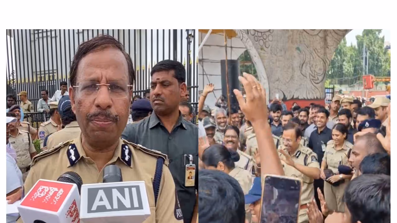 Hyderabad Police Commissioner V.C. Sajjanar (Photos/ANI) Hyderabad Police Commissioner V.C. Sajjanar (Photos/ANI)
