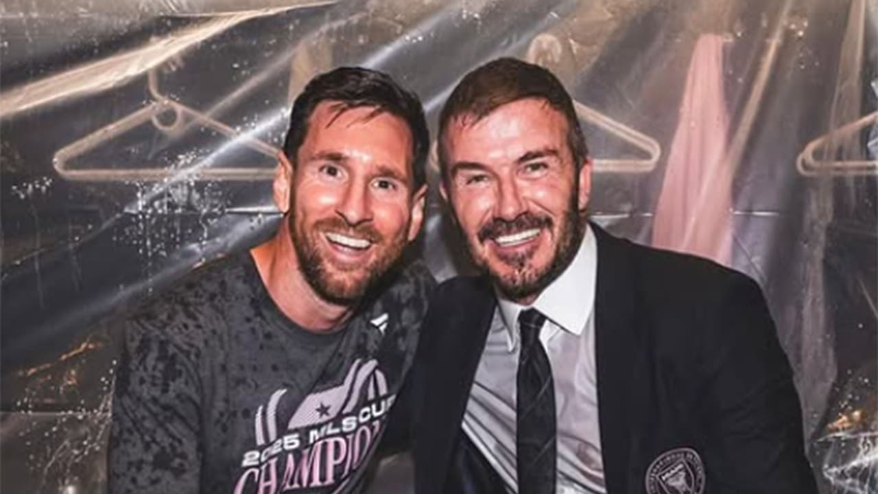 David Beckham with Lionel Messi (Photo/ Instagram@davidbeckham) David Beckham with Lionel Messi (Photo/ Instagram@davidbeckham)