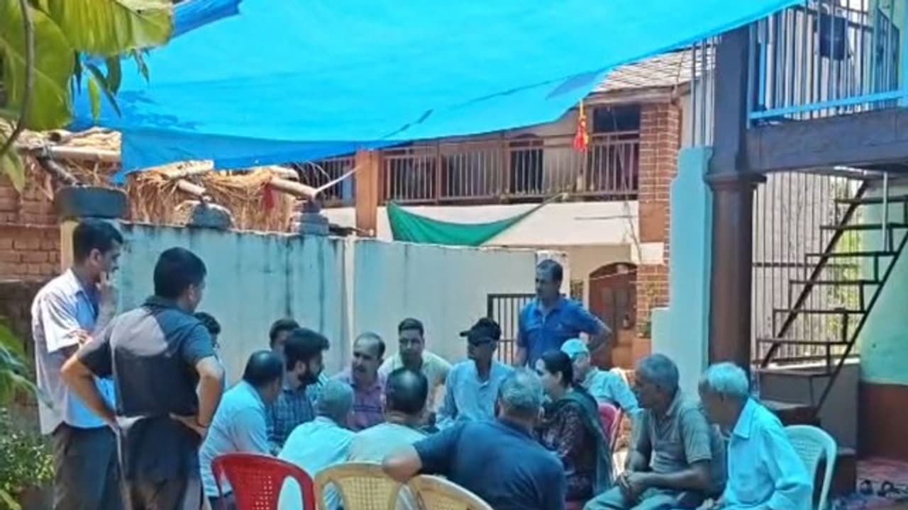 A pall of gloom at deceased sailor Aditya Sharma's home in Hamirpur (Photo/ANI) A pall of gloom at deceased sailor Aditya Sharma's home in Hamirpur (Photo/ANI)