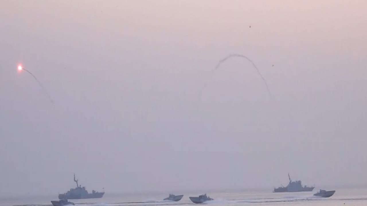Navy Day celebrations at Porbandar (Photo/ANI)