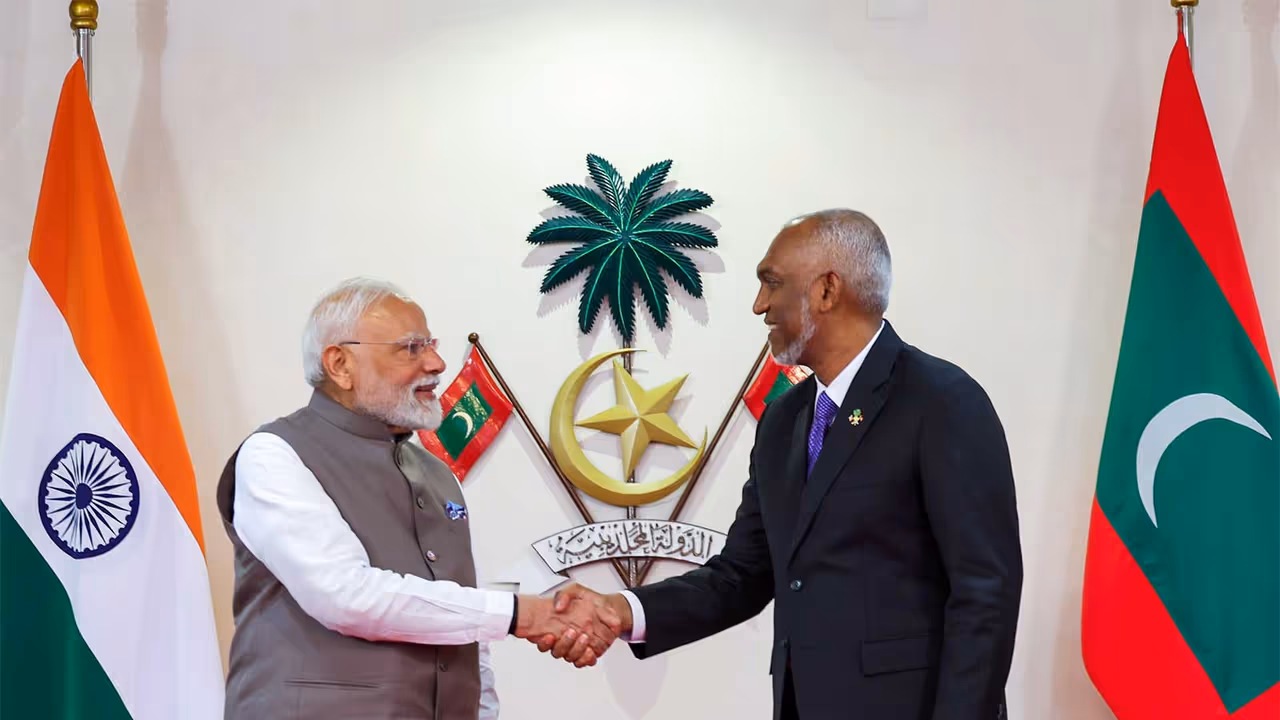 Prime Minister Narendra Modi and Maldivian President Mohamed Muizzu (File Photo/ANI) Prime Minister Narendra Modi and Maldivian President Mohamed Muizzu (File Photo/ANI)