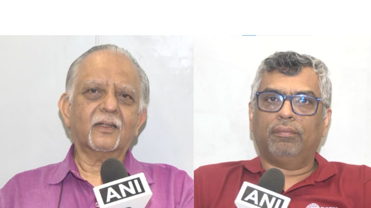 Sunil R. Parekh, Economist and Vishwanath Pingal, Professor, IIM Ahmedabad (Photo/ANI) Sunil R. Parekh, Economist and Vishwanath Pingal, Professor, IIM Ahmedabad (Photo/ANI)