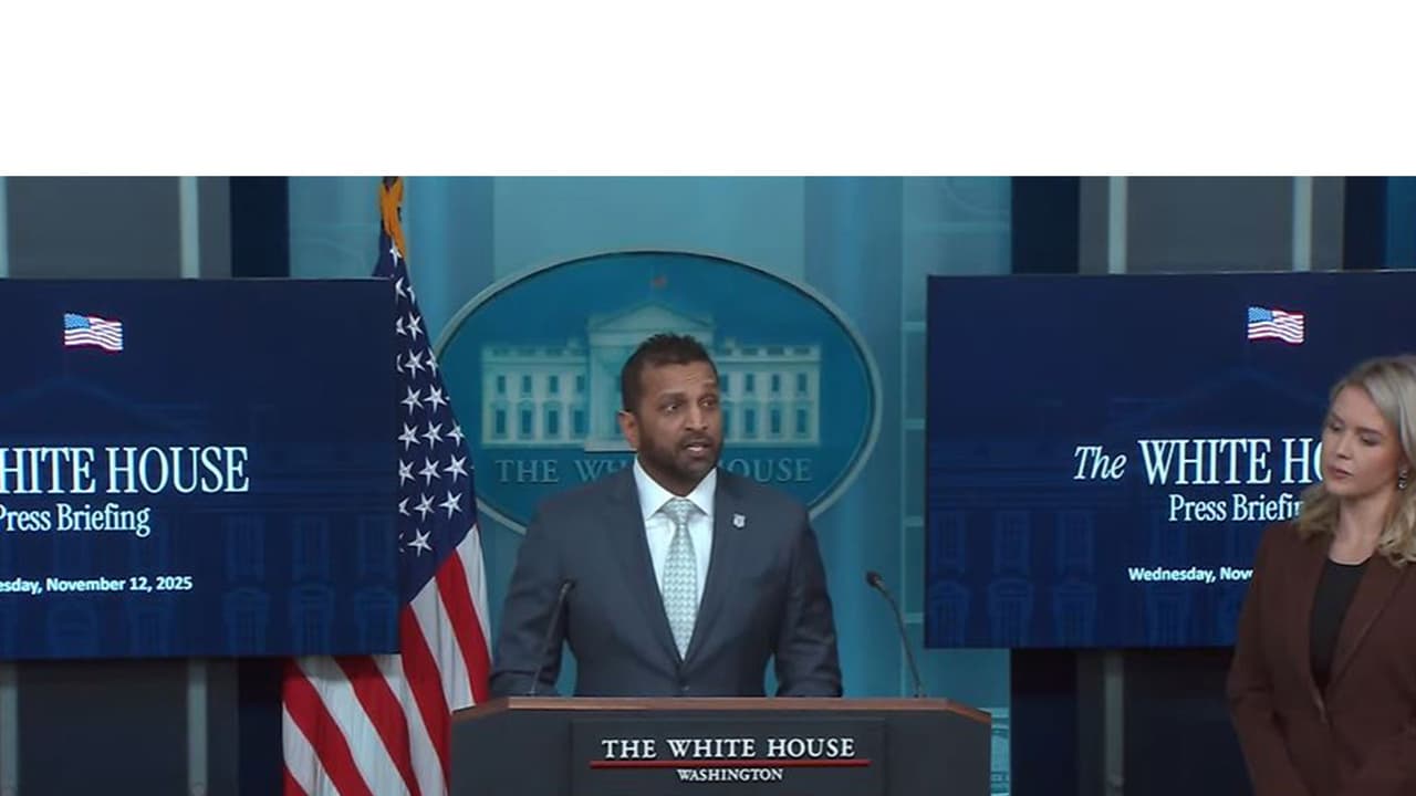  US Director of the Federal Bureau of Investigation Kash Patel (Photo/ White House YouTube)