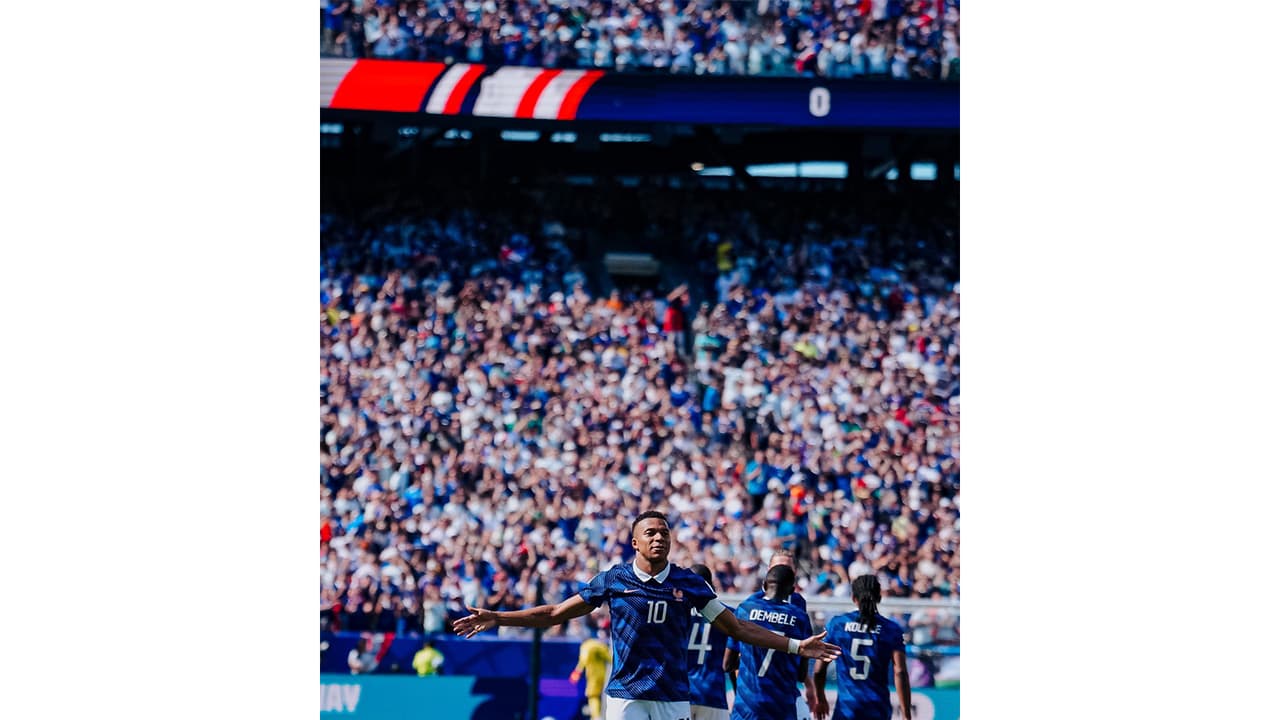 Kylian Mbappe celebrating (Photo/@KMbappe) Kylian Mbappe celebrating (Photo/@KMbappe)
