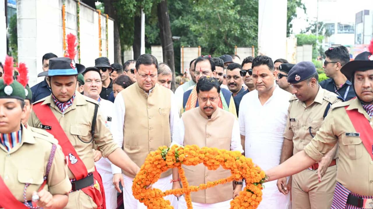 Uttarakhand Chief Minister Pushkar Singh Dhami and BJP president Nitin Nabin (Photo/ANI) Uttarakhand Chief Minister Pushkar Singh Dhami and BJP president Nitin Nabin (Photo/ANI)