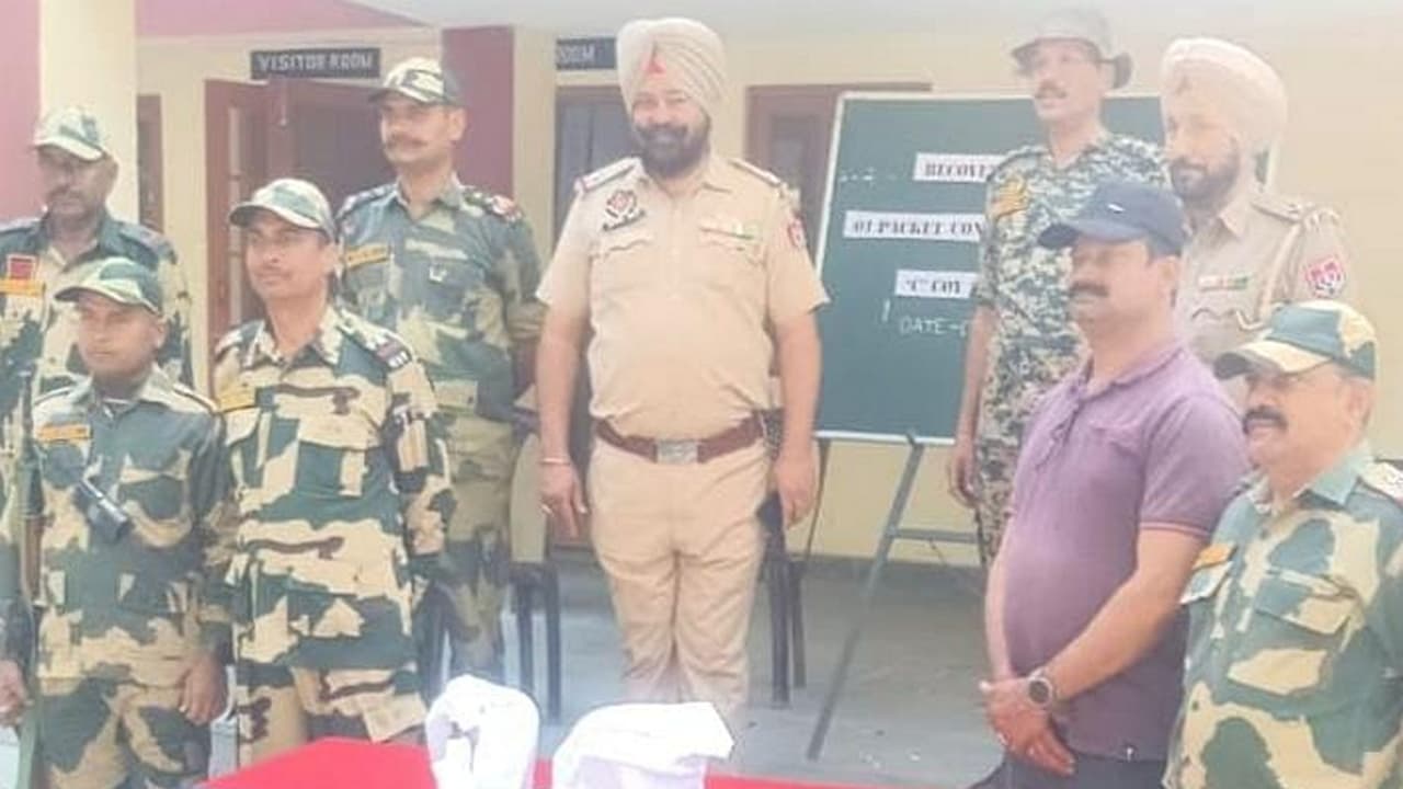 BSF alongwith Punjab Police seized the smuggling items (Photo/ANI)