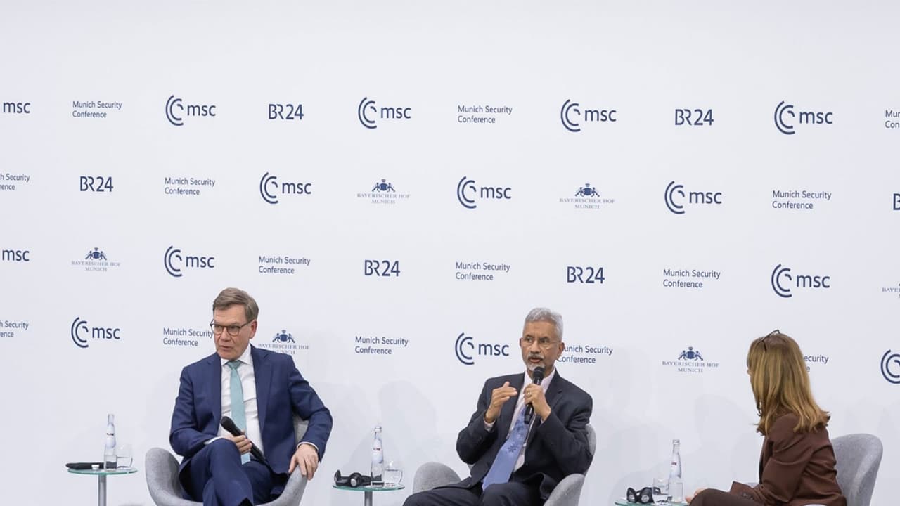 External Affairs Minister S Jaishankar speaks during a roundtable discussion at the Munich Security Conference 2026. (Photo: X/@DrSJaishankar) External Affairs Minister S Jaishankar speaks during a roundtable discussion at the Munich Security Conference 2026. (Photo: X/@DrSJaishankar)