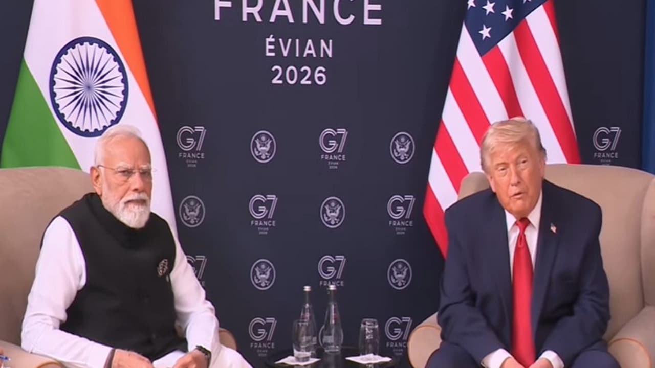 PM Narendra Modi and US President Donald Trump on sidelines of G7 summit (Photo/YouTube/@WhiteHouse) PM Narendra Modi and US President Donald Trump on sidelines of G7 summit (Photo/YouTube/@WhiteHouse)