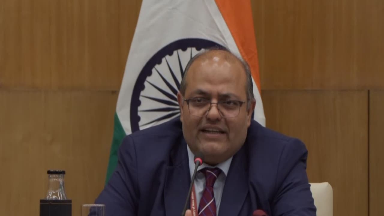 Additional Secretary (Europe West EW) in the MEA, Piyush Srivastava (Photo/YouTube/MEA) Additional Secretary (Europe West EW) in the MEA, Piyush Srivastava (Photo/YouTube/MEA)