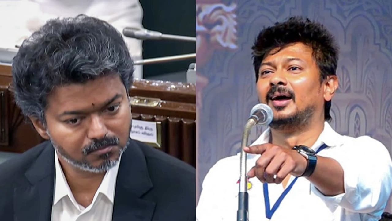 Tamil Nadu CM Vijay and LoP Udhayanidhi Stalin (Photo/ANI) Tamil Nadu CM Vijay and LoP Udhayanidhi Stalin (Photo/ANI)