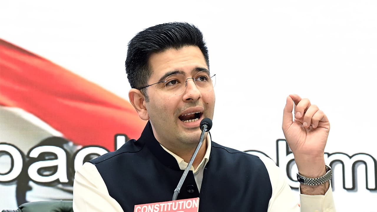BJP Rajya Sabha MP Raghav Chadha (File photo/ANI) BJP Rajya Sabha MP Raghav Chadha (File photo/ANI)