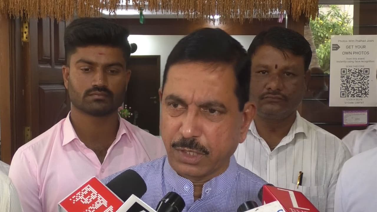 Union Minister Pralhad Joshi (Photo/ANI) Union Minister Pralhad Joshi (Photo/ANI)