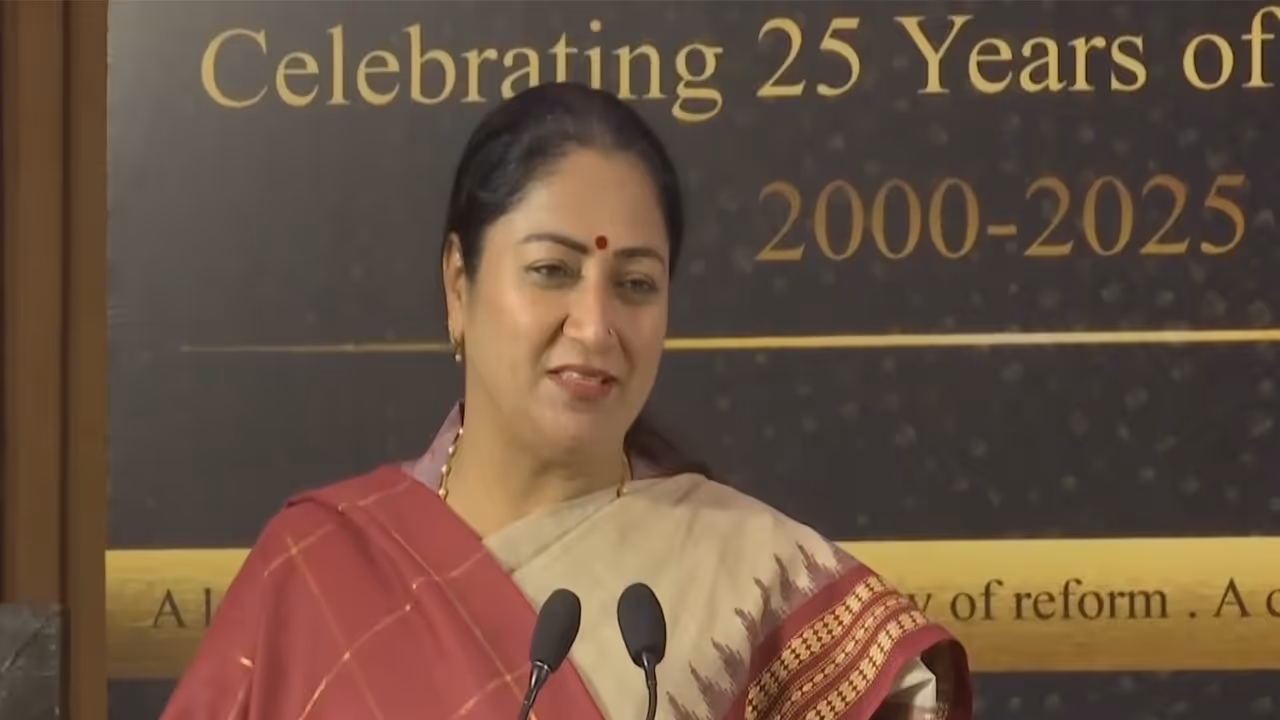 Delhi CM Rekha Gupta at the event. (Photo/ANI) Delhi CM Rekha Gupta at the event. (Photo/ANI)