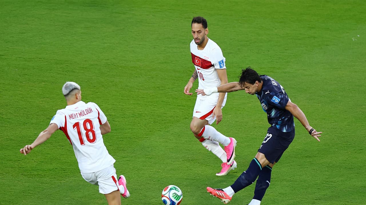 Soccer Football FIFA World Cup 2026 Group D Turkey v Paraguay San Francisco Bay Area Stadium, Santa Clara, California, U.S. June 19, 2026 Paraguay's Matias Galarza scores their first goal. (Photo: REUTERS/Eloisa Lopez) Soccer Football FIFA World Cup 2026 Group D Turkey v Paraguay San Francisco Bay Area Stadium, Santa Clara, California, U.S. June 19, 2026 Paraguay's Matias Galarza scores their first goal. (Photo: REUTERS/Eloisa Lopez)