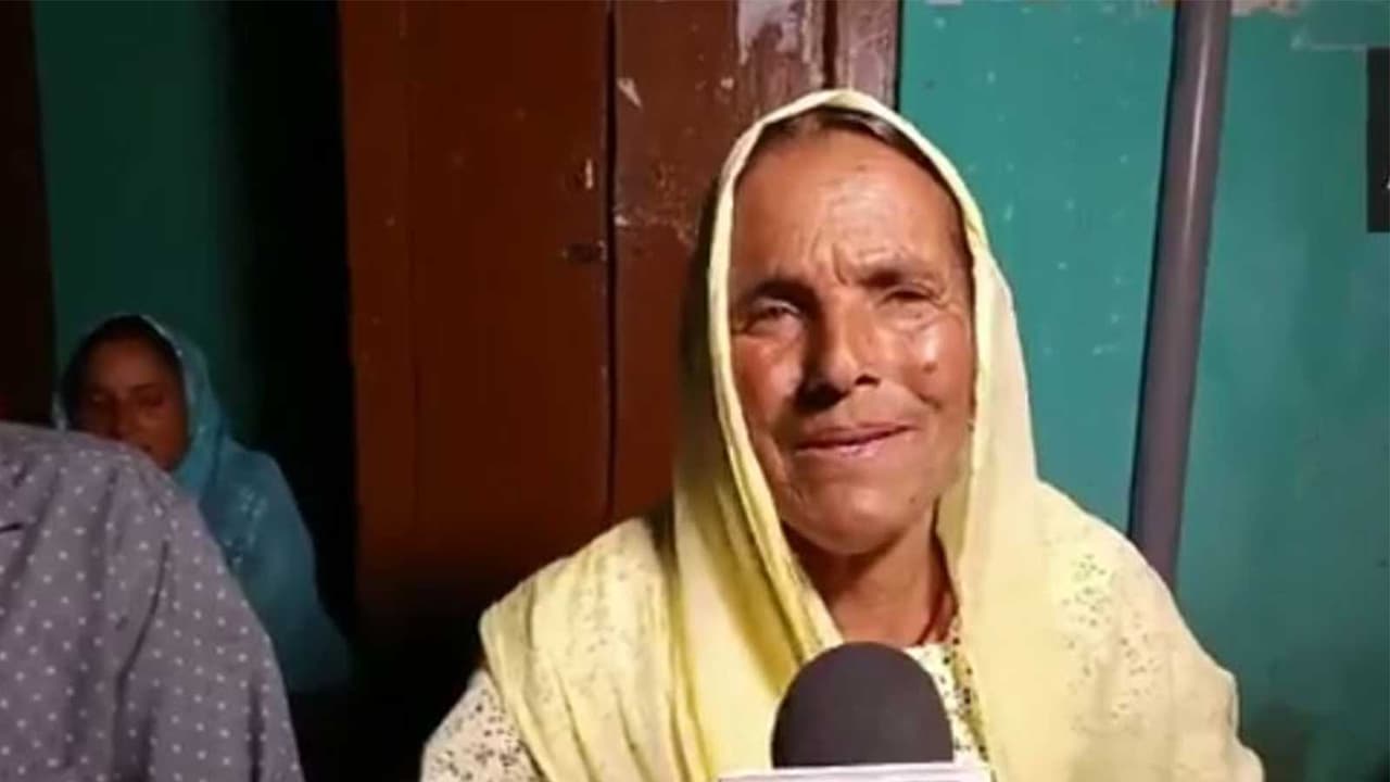 Seema Kumari's mother speaking after her daughter's medal win. (Photo: ANI) Seema Kumari's mother speaking after her daughter's medal win. (Photo: ANI)