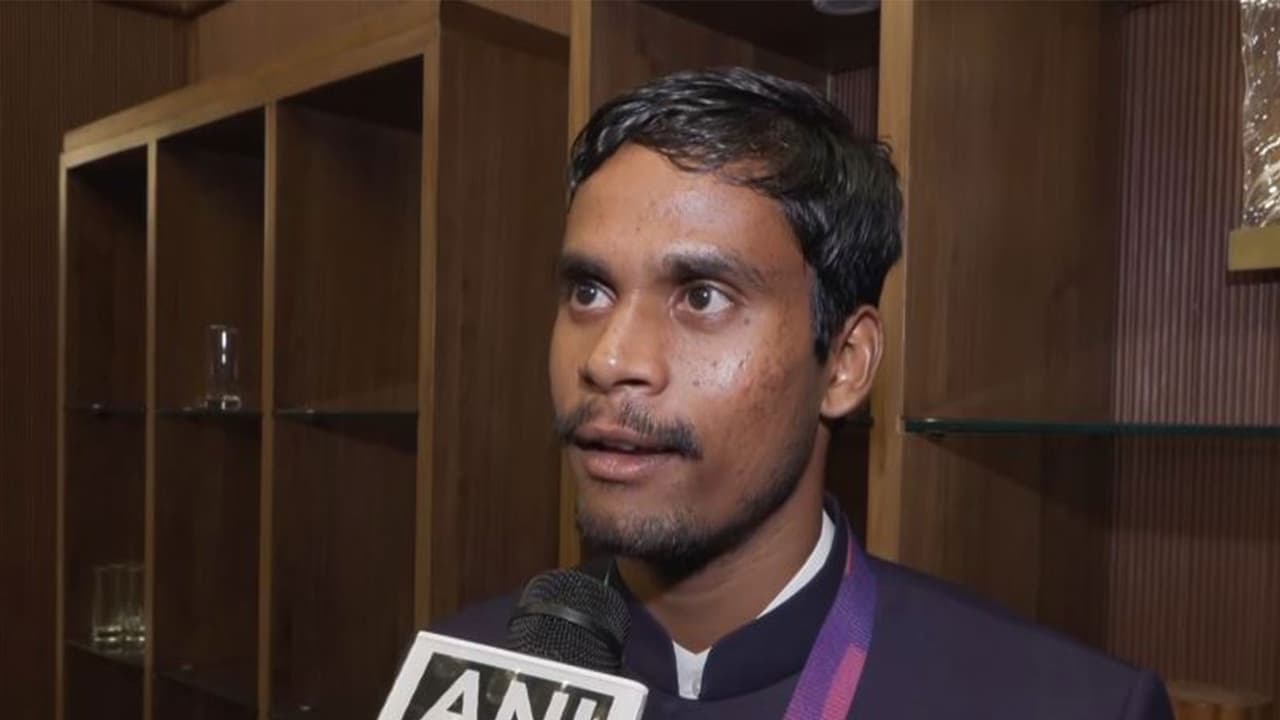Indian para athlete Dilip Mahadu Gavit. (Photo: ANI) Indian para athlete Dilip Mahadu Gavit. (Photo: ANI)