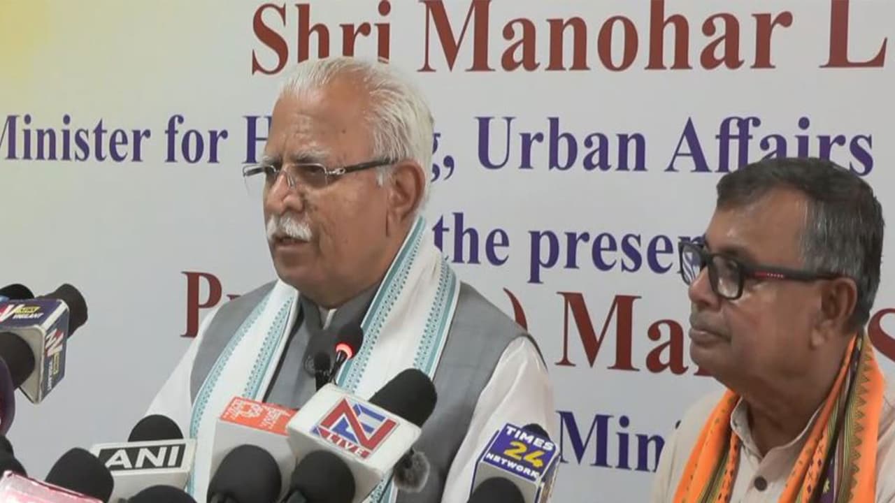 Union Minister for Housing and Urban Affairs and Power, Manohar Lal (Photo/ANI) Union Minister for Housing and Urban Affairs and Power, Manohar Lal (Photo/ANI)