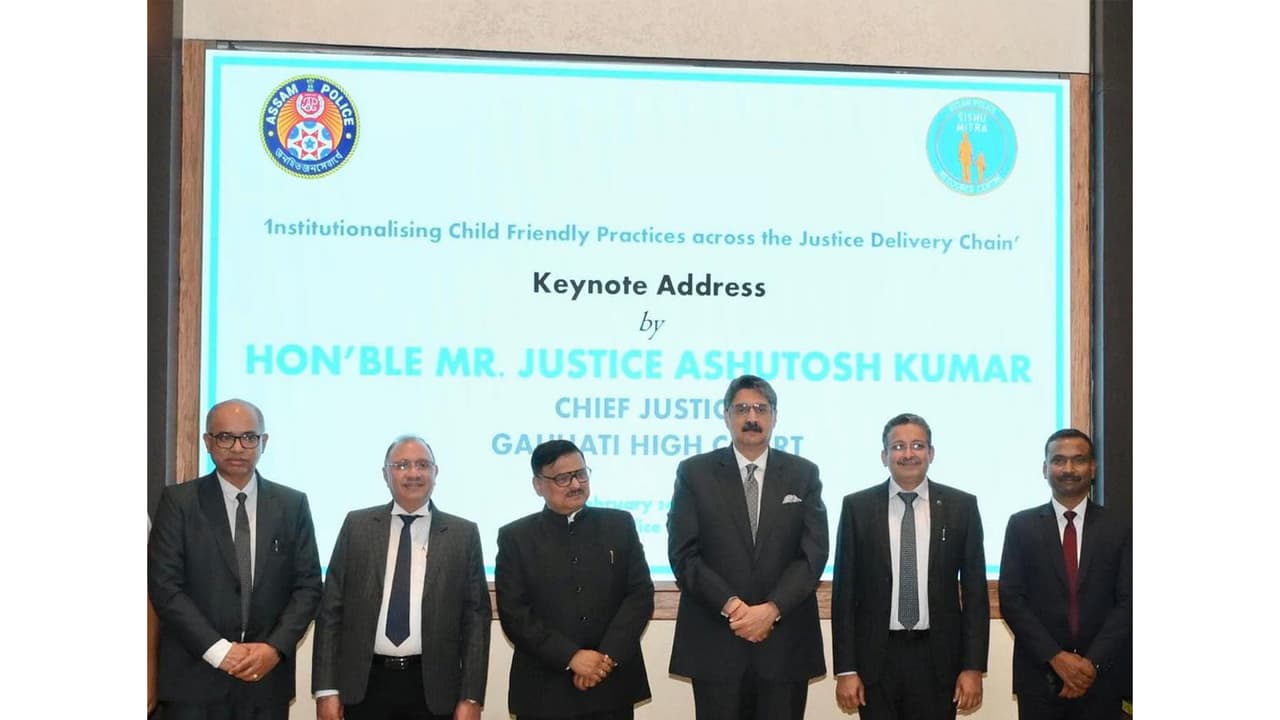 Guwahati Chief Justice stresses empathy in child rights (Photo/Assam Police) Guwahati Chief Justice stresses empathy in child rights (Photo/Assam Police)