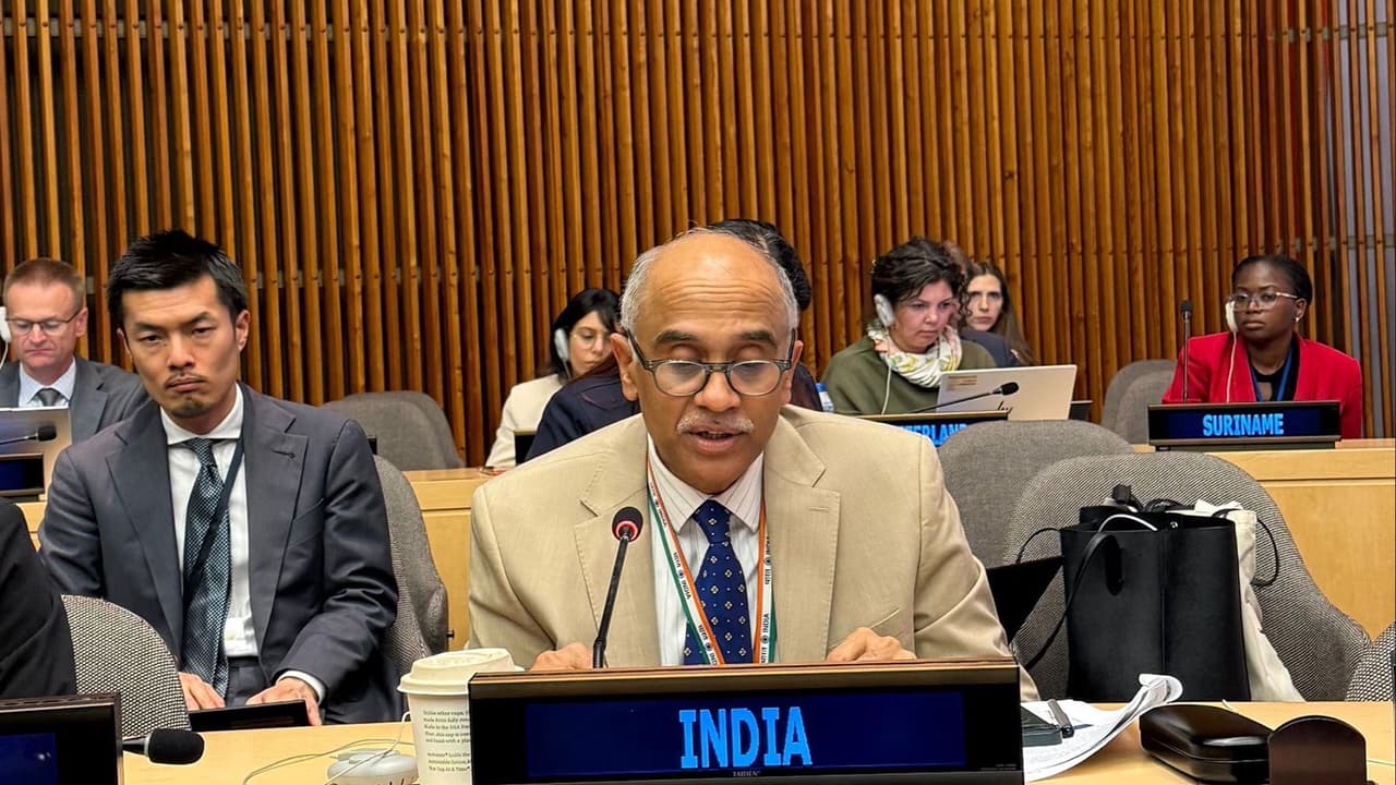 India's Permanent Representative to the United Nations, Parvathaneni Harish at ECOSOC (Photo/X/@AmbHarishP) India's Permanent Representative to the United Nations, Parvathaneni Harish at ECOSOC (Photo/X/@AmbHarishP)