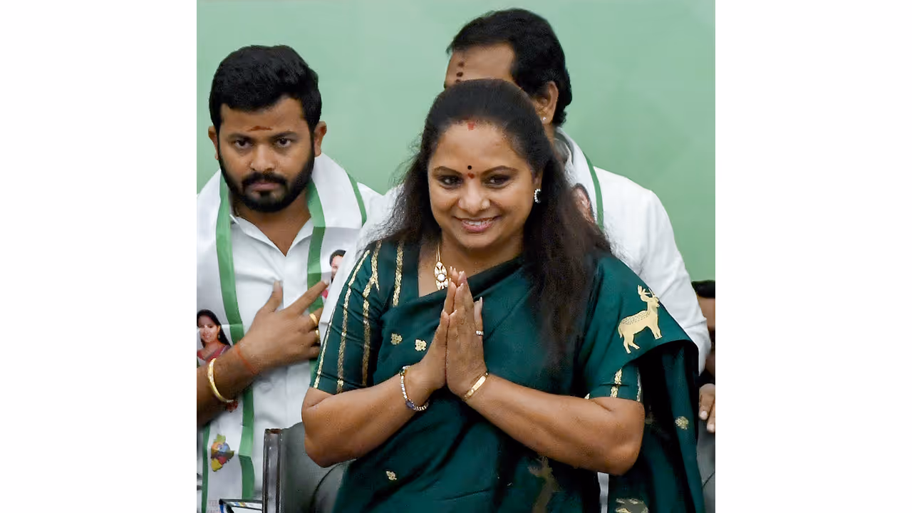 TJP president Kavitha (Photo/ANI) TJP president Kavitha (Photo/ANI)