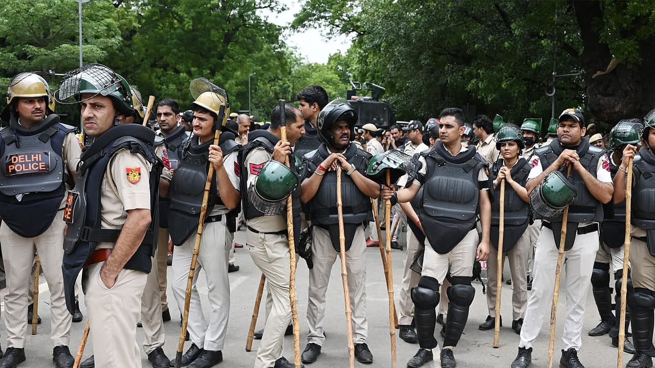 Police deployed as people continue to take part in Cockroach Janta Party's protest at Jantar Mantar (File Photo/ANI) Police deployed as people continue to take part in Cockroach Janta Party's protest at Jantar Mantar (File Photo/ANI)