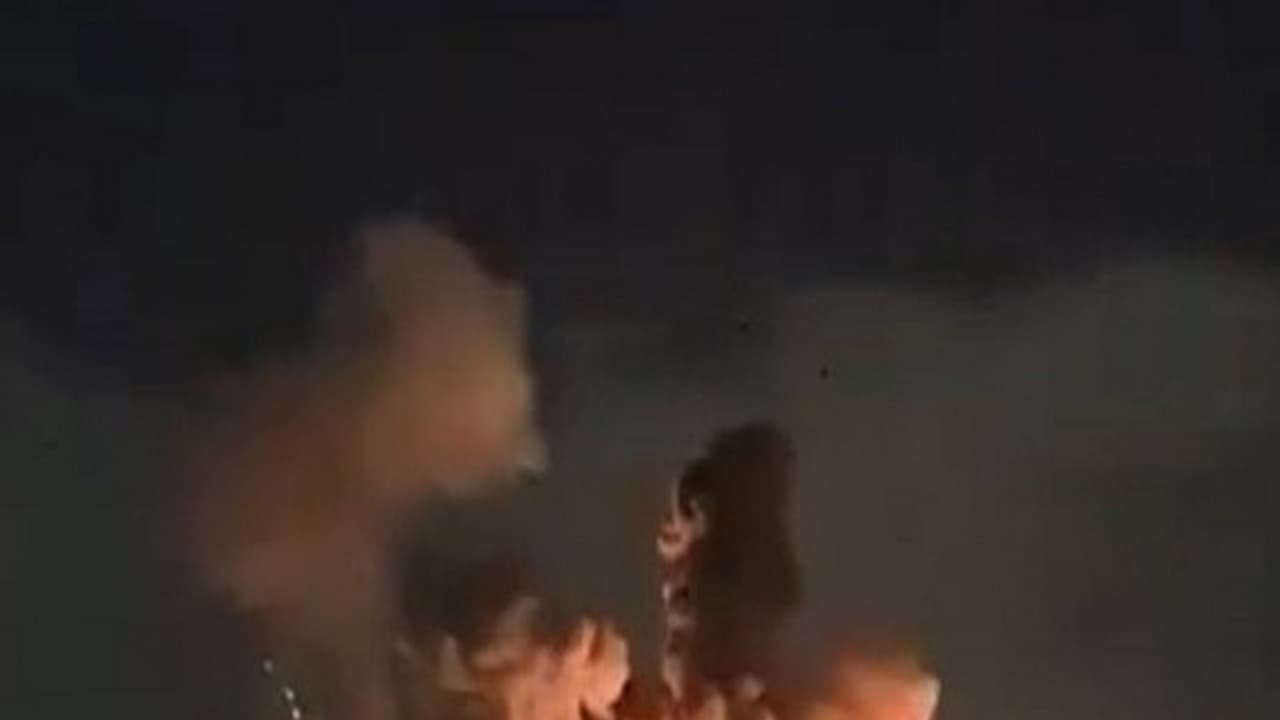 Snapshot from the explosion video shared by US President Donald Trump (Photo/TruthSocial/@realDonaldTrump) Snapshot from the explosion video shared by US President Donald Trump (Photo/TruthSocial/@realDonaldTrump)