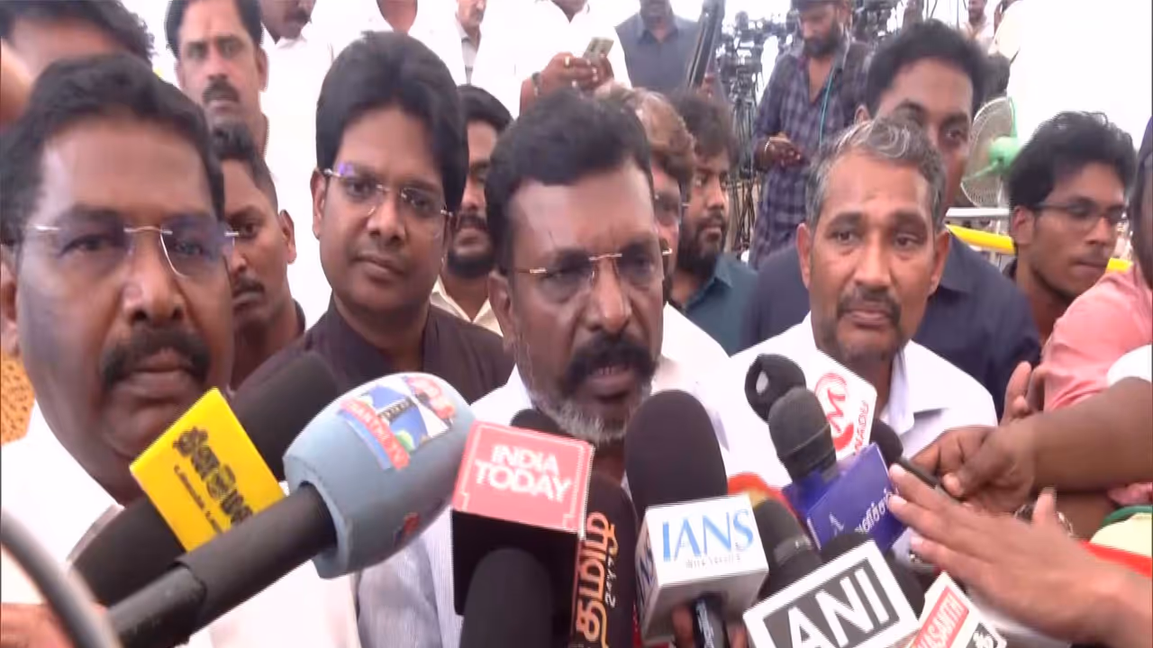 VCK Chief Thol Thirumavalavan (Photo/ANI) VCK Chief Thol Thirumavalavan (Photo/ANI)