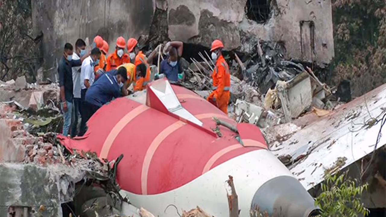 Visual from the site of the plane crash in Ahmedabad (File Photo/ANI)