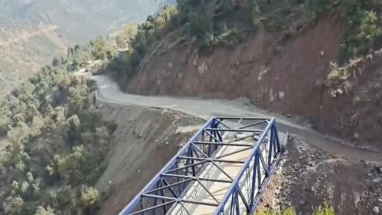 Steel Super Structure bridge over the Chhapar Nallah (Photo/ANI) Steel Super Structure bridge over the Chhapar Nallah (Photo/ANI)