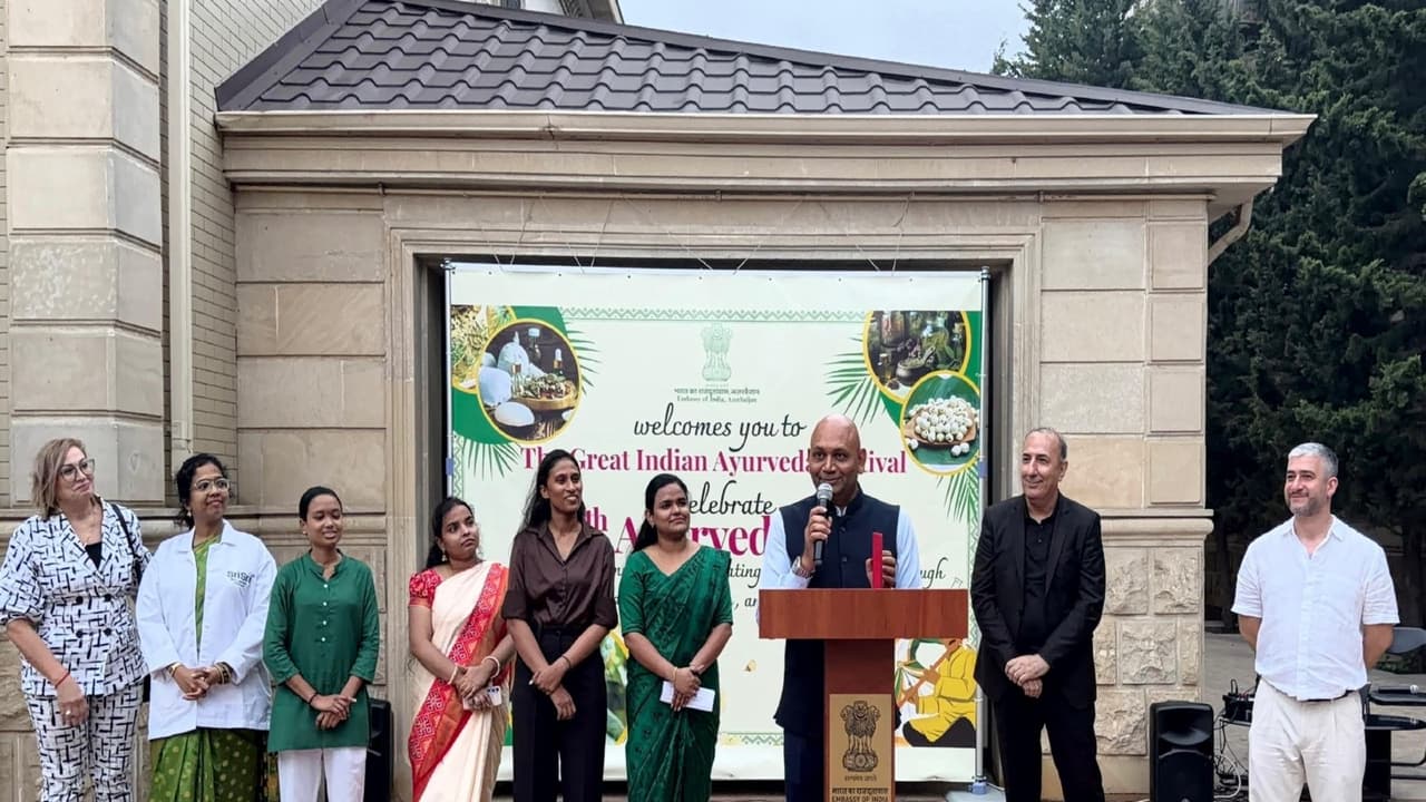 Indian Embassy hosts Great Indian Ayurveda Festival in Baku to mark 11th Ayurveda Day (Photo/Embassy of India in Baku) Indian Embassy hosts Great Indian Ayurveda Festival in Baku to mark 11th Ayurveda Day (Photo/Embassy of India in Baku)