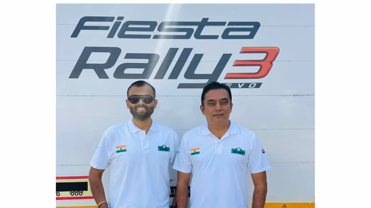 Naveen Puligilla and Musa Sherif (Photo: WRC Saudi Rally) Naveen Puligilla and Musa Sherif (Photo: WRC Saudi Rally)