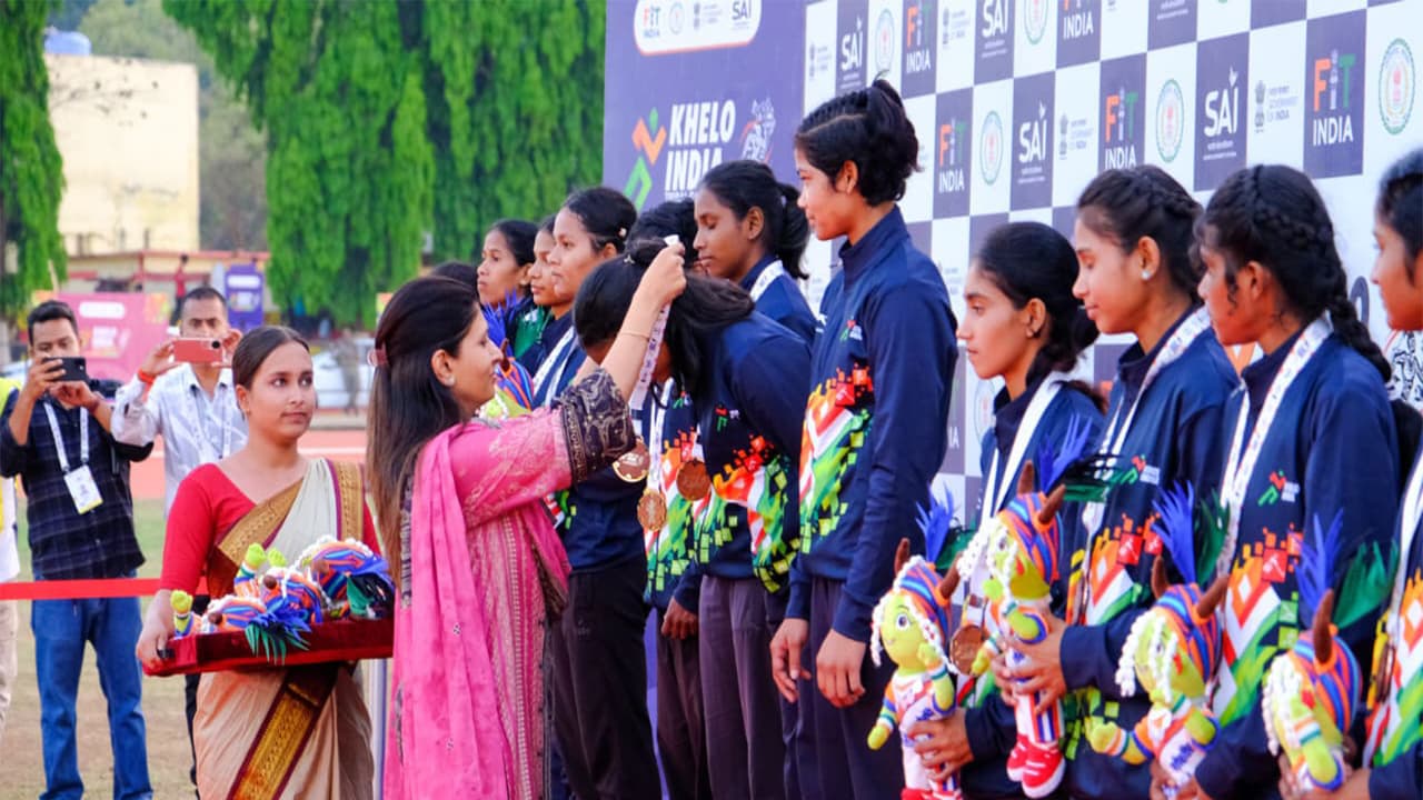 Raksha Khadse attending a Khelo India Tribal Games programme (Photo: KITG) Raksha Khadse attending a Khelo India Tribal Games programme (Photo: KITG)