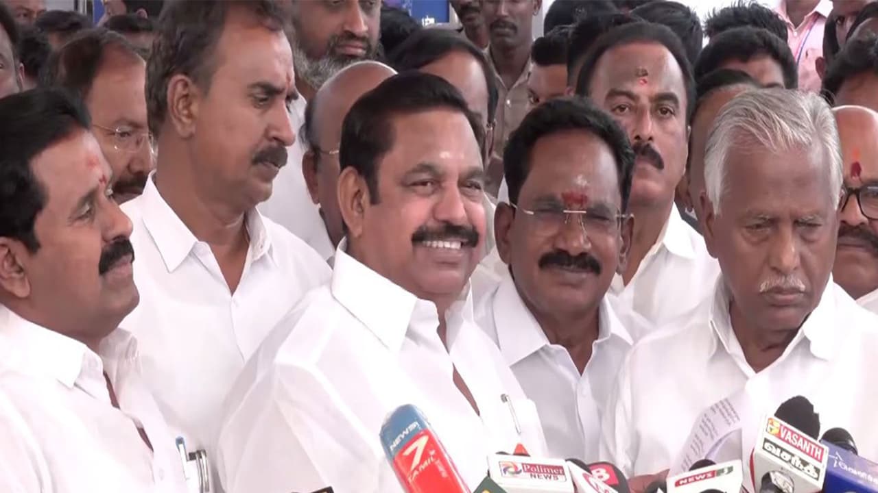 AIADMK General Secretary Edapaddi Palaniswami (Photo: ANI) AIADMK General Secretary Edapaddi Palaniswami (Photo: ANI)