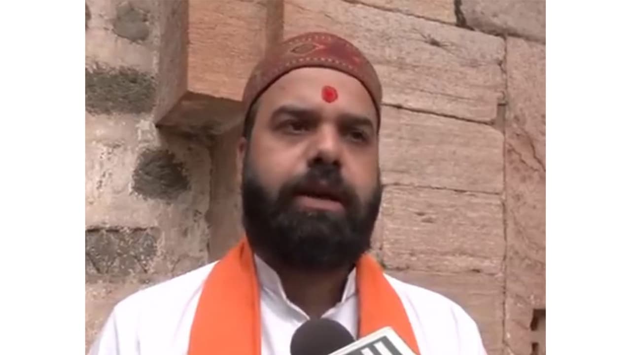 Bhoj Utsav Committee member Sumit Chaudhary (Photo/ANI) Bhoj Utsav Committee member Sumit Chaudhary (Photo/ANI)