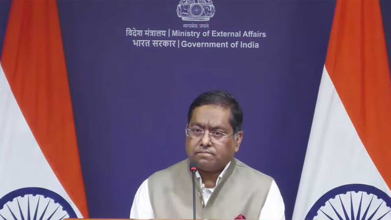 MEA Spokesperson Randhir Jaiswal (Photo/Youtube@Ministry of External Affairs, India) MEA Spokesperson Randhir Jaiswal (Photo/Youtube@Ministry of External Affairs, India)