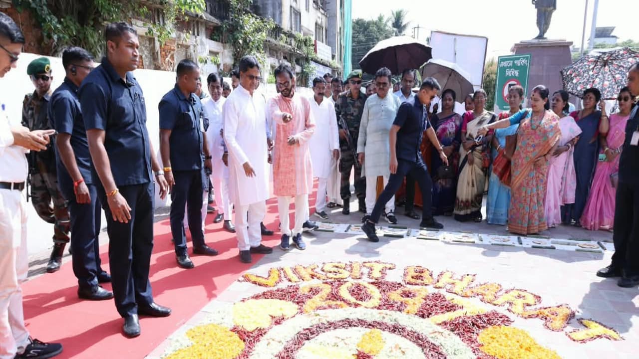 Tripura CM Manik Saha at a programme titled 'Seva Ke Rang, Rashtra Ke Sanga' (Photo/X/@DrManikSaha2) Tripura CM Manik Saha at a programme titled 'Seva Ke Rang, Rashtra Ke Sanga' (Photo/X/@DrManikSaha2)