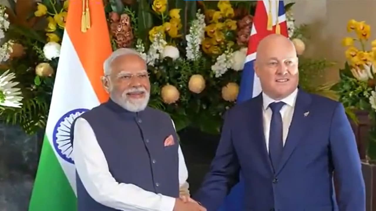 PM Modi with New Zealand PM Christopher Luxon (Photo/ANI) PM Modi with New Zealand PM Christopher Luxon (Photo/ANI)