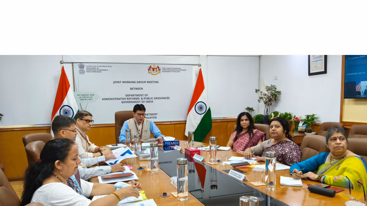 India–Malaysia Joint Working Group (JWG) Meeting (Photo/Ministry of Personnel, Public Grievances & Pensions) India–Malaysia Joint Working Group (JWG) Meeting (Photo/Ministry of Personnel, Public Grievances & Pensions)