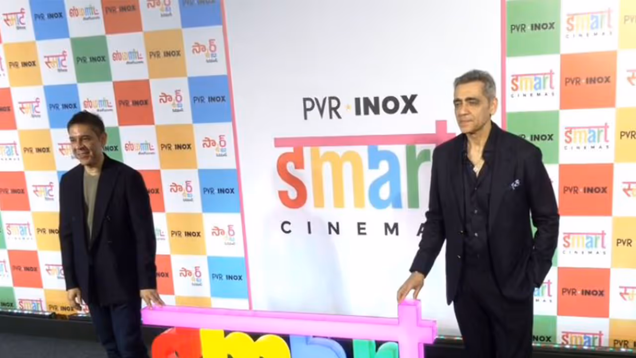 PVR Inox Executive Director Sanjeev Kumar Bijli and Managing Director of PVR INOX Ajay Bijli (Photo/ANI) PVR Inox Executive Director Sanjeev Kumar Bijli and Managing Director of PVR INOX Ajay Bijli (Photo/ANI)
