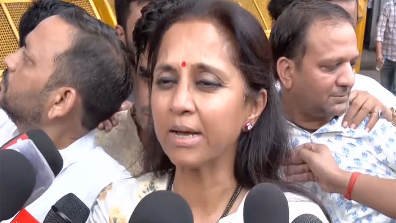 Nationalist Congress Party (Sharadchandra Pawar) MP Supriya Sule (Photo/ANI) Nationalist Congress Party (Sharadchandra Pawar) MP Supriya Sule (Photo/ANI)