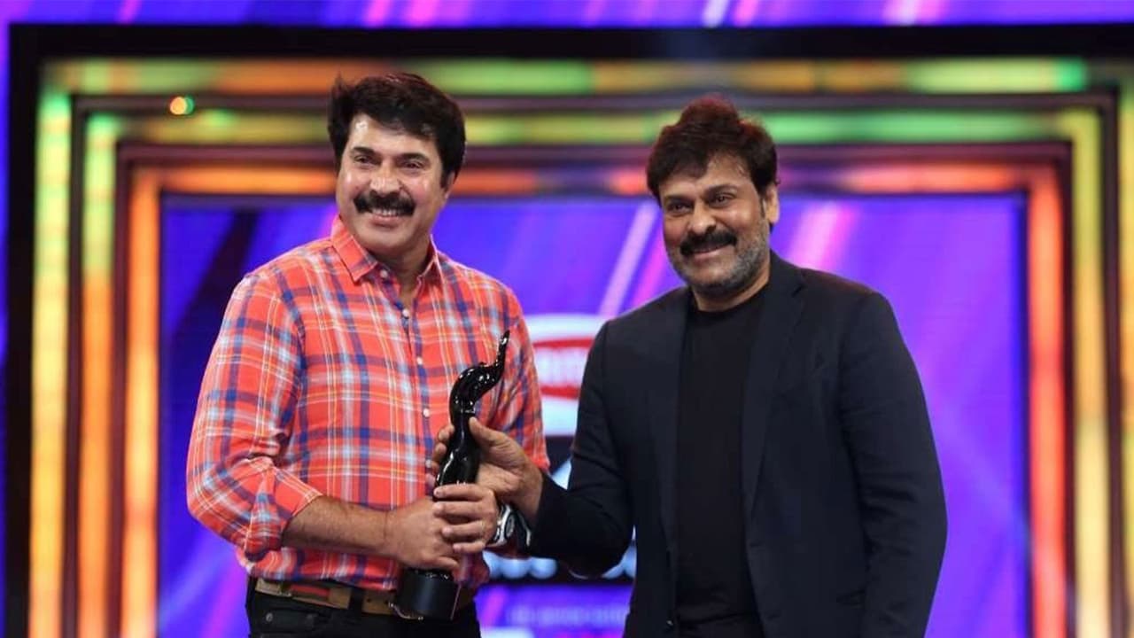Mammootty with Chiranjeevi (Image source: X/@mammukka) Mammootty with Chiranjeevi (Image source: X/@mammukka)