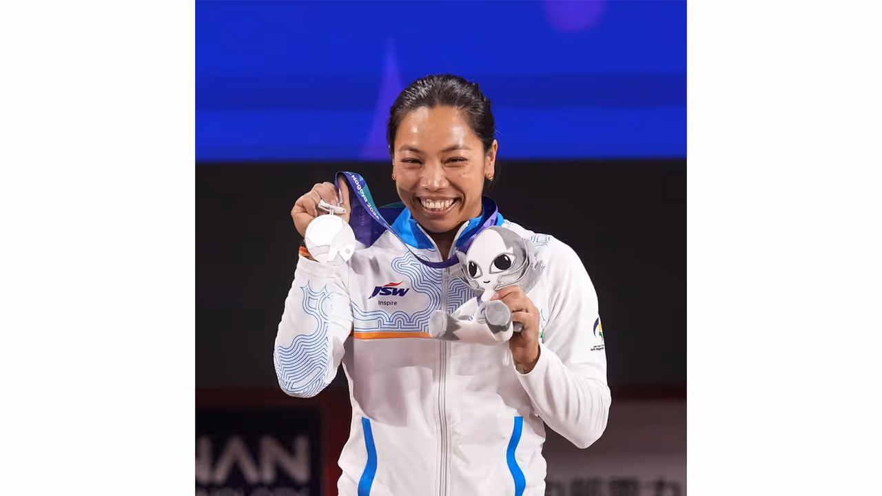 Indian weightlifter Mirabai Chanu. (Photo: X/ @PMOIndia) Indian weightlifter Mirabai Chanu. (Photo: X/ @PMOIndia)