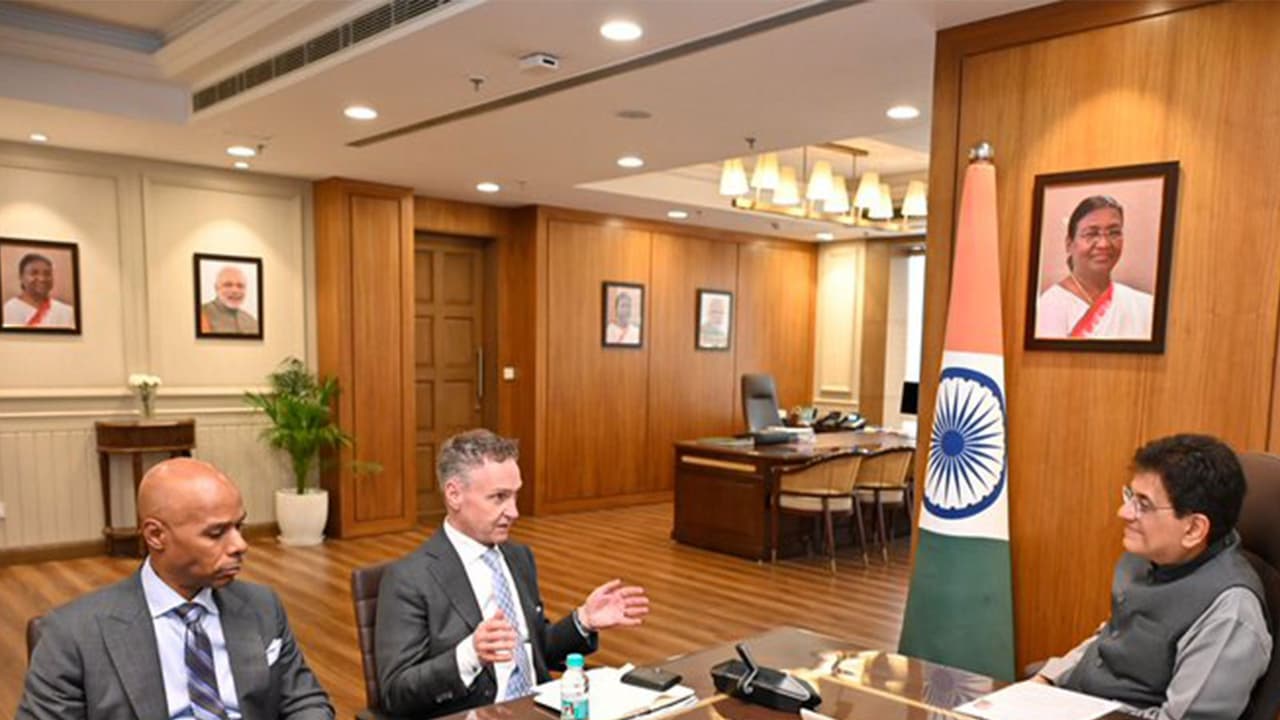 Union Minister Piyush Goyal with Patrik Jonsson, Executive VP and President of Lilly International, USA (Photo: x/@PiyushGoyal) Union Minister Piyush Goyal with Patrik Jonsson, Executive VP and President of Lilly International, USA (Photo: x/@PiyushGoyal)