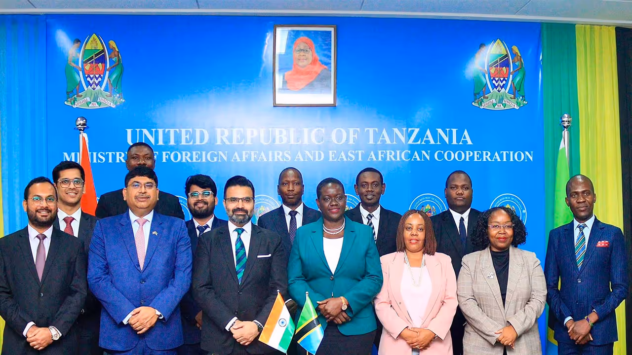 Visual from the 3rd Foreign Office Consultation (FOC) betwe@IndiainTanzania) Visual from the 3rd Foreign Office Consultation (FOC) betwe@IndiainTanzania)